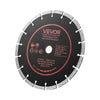 VEVOR Diamond Blades 9 inch, 3-Pack Concrete Saw Blade Set, 7/8 in Arbor, High-Hardness Diamond Segments, 65Mn Steel Core, Dry Wet Cutting, Clean Edges for Concrete, Masonry, Brick, Stone, Granite