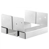 VEVOR 6x6 Post Base 10 Pcs, Inner Size 5.49x5.57inch/139.5x141.5mm Concrete Post Anchor, Heavy-Duty Zinc-Plated Carbon Steel Posts Brackets with 1 Inch Standoff Elevation, for Concrete Pergolas Patio