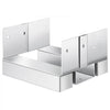 VEVOR 6x6 Post Base 10 Pcs, Inner Size 5.49x5.57inch/139.5x141.5mm Concrete Post Anchor, Heavy-Duty Zinc-Plated Carbon Steel Posts Brackets with 1 Inch Standoff Elevation, for Concrete Pergolas Patio