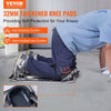 VEVOR Concrete Knee Boards Stainless Steel, 28'' x 8'' Concrete Sliders, Knee Boards For Concrete, Concrete Knee Pads Moving Sliders, with Knee Pads & Board Straps for Cement and Concrete Finishing