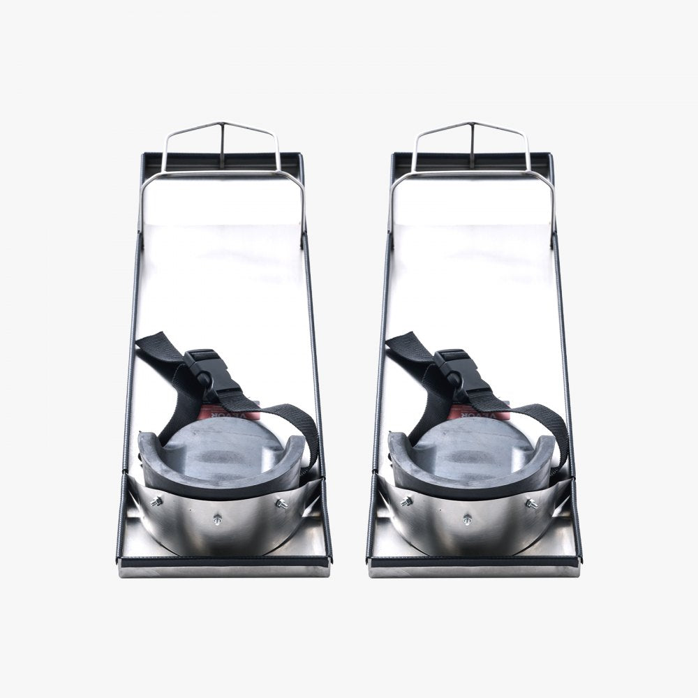 VEVOR Concrete Knee Boards Stainless Steel, 28'' x 8'' Concrete Sliders, Knee Boards For Concrete, Concrete Knee Pads Moving Sliders, with Knee Pads & Board Straps for Cement and Concrete Finishing