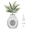 VEVOR Plant Cat Litter Box, Smart Odor Control System, Hidden Cat Litter Box with 9.48 in Large Entrance, Lighting Decoration & Sturdy ABS Material, Fit for Living Room/Corner/Outdoor Pool/Patio