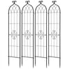 VEVOR Garden Trellis, 60 x 15 inch Rose Trellis, 4 Packs Garden Flower Rose Trellises with Powder-Coated Finish & Convenient Locking Design, Plant Support Trellises for Flowers, Vegetables, Roses