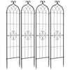 VEVOR Garden Trellis, 60 x 15 inch Rose Trellis, 4 Packs Garden Flower Rose Trellises with Powder-Coated Finish & Convenient Locking Design, Plant Support Trellises for Flowers, Vegetables, Roses