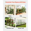 VEVOR Garden Trellis, 71 x 20 inch Rose Trellis, 6 Packs Garden Flower Rose Trellises with Powder-Coated Finish & Convenient Locking Design, Plant Support Trellises for Flowers, Vegetables, Roses