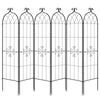 VEVOR Garden Trellis, 71 x 20 inch Rose Trellis, 6 Packs Garden Flower Rose Trellises with Powder-Coated Finish & Convenient Locking Design, Plant Support Trellises for Flowers, Vegetables, Roses