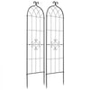 VEVOR Garden Trellis, 71 x 20 inch Rose Trellis, 2 Packs Garden Flower Rose Trellises with Powder-Coated Finish & Convenient Locking Design, Plant Support Trellises for Flowers, Vegetables, Roses