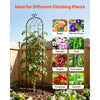VEVOR Garden Trellis, 87 x 20 inch Rose Trellis, 2 Packs Garden Flower Rose Trellises with Powder-Coated Finish & Convenient Locking Design, Plant Support Trellises for Flowers, Vegetables, Roses