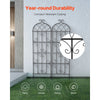 VEVOR Garden Trellis for Climbing Plants, 71 x 20 in, 2 Packs Rustproof Metal Garden Flower Trellis, Outdoor Climbing Rose Trellis Cucumbers Support, Decorative Clematis Trellis for Courtyards Lawns