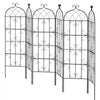 VEVOR Garden Trellis for Climbing Plants, 71 x 20 in, 6 Packs Rustproof Metal Garden Flower Trellis, Outdoor Climbing Rose Trellis Cucumbers Support, Decorative Clematis Trellis for Courtyards Lawns