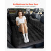 VEVOR Car Air Mattress, Inflatable Back Seat Car Camping Mattress, Flocking Travel Beds, Durable Portable Sleeping Pad with Air Pump, 2 Pillows, Nozzle, Carry Bag, Fits Most SUV MPV Sedan, Black