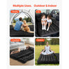 VEVOR Car Air Mattress, Inflatable Back Seat Car Camping Mattress, Flocking Travel Beds, Durable Portable Sleeping Pad with Air Pump, 2 Pillows, Nozzle, Carry Bag, Fits Most SUV MPV Sedan, Black