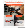 VEVOR Vise Plate Holder, 3-in-1 Table/Wall/Hitch Mounted for 2" Receivers, 4-Level Adjustable Length, Heavy-Duty Steel, Compatible with Pipe Vises & Bench Grinders for Vehicle Repairs, Metalworking