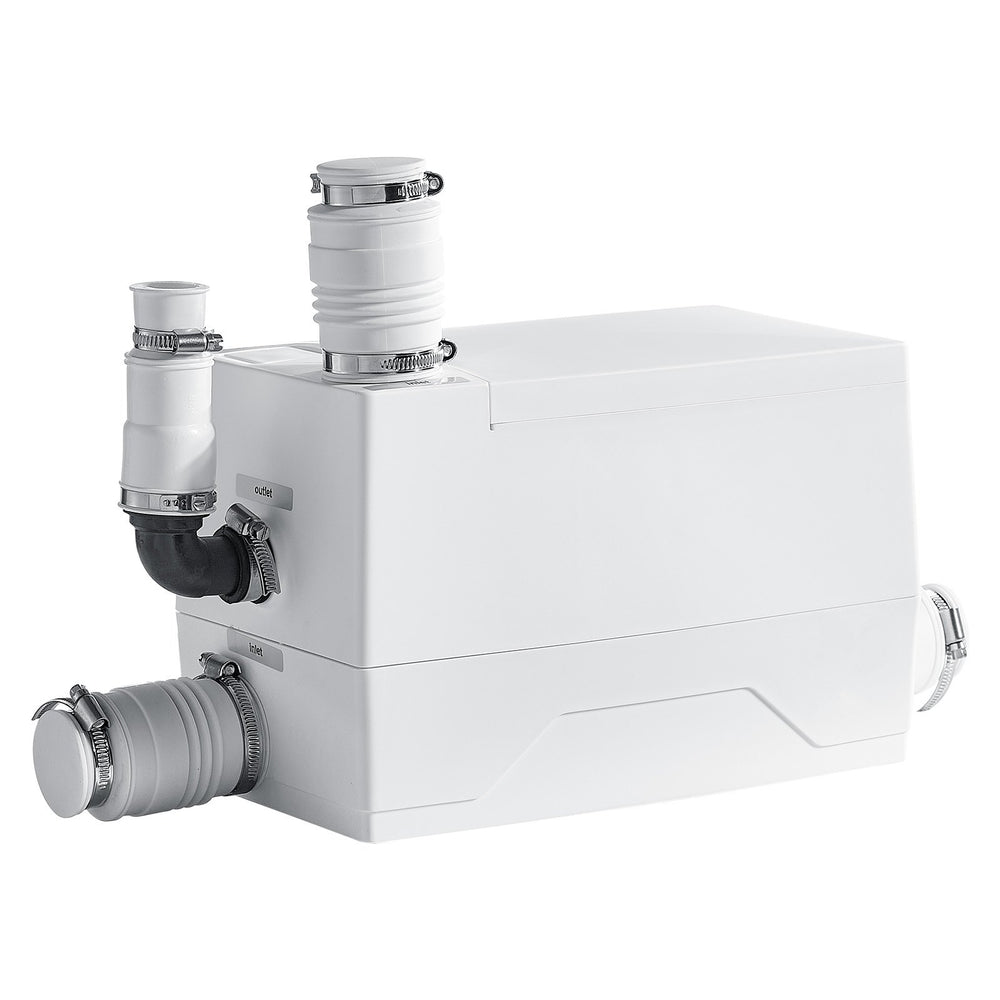 VEVOR Utility Sink Pump 350W 7200L/h Flow 26.2 ft / 8 m Head Drain Pump, Waste Water Disposal Machine with 3 Inlets, Portable & Powerful Performance, for Basement, Kitchen, Sink, Shower, Gray Water