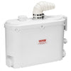VEVOR Macerator Pump, 500W, 29 GPM Flow, 26 ft/8 m Head, Macerator Sewerage Toilet Pump with 4 Water Inlets, Waste Water Disposal Upflush Machine for Kitchen, Basement, Shower, Sink, Laundry, Bathtub