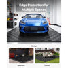 VEVOR Transition Edge Kit, 11-Piece, Durable PP Interlocking Modular Garage Floor Edging, Easy Installation, Edge Protection for Wet Area Restaurant, Only Compatible with VEVOR Drainage Mats, Black