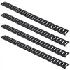 VEVOR E Track Tie Down Rail Kit, 5' Steel Rails, 4 Pack, Secure Cargo & Heavy Loads Up to 2000 lbs, Heavy Duty Etrack Rails with Screws for Garages, Vans, Trailers, Motorcycle Tie Downs, ATV Mountings