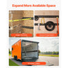 VEVOR E Track Tie-Down Rail Kit, 18PCS 5' E-Tracks Set Includes 4 Steel Rails & 8 O-Ring Anchors & 4 Tie-Offs with D-Ring & 2 Ratchet Straps, Securing Accessories for Cargo Motorcycles Bikes, 2000 lbs