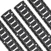 VEVOR E Track Tie-Down Rail Kit, 18PCS 5' E-Tracks Set Includes 4 Steel Rails & 8 O-Ring Anchors & 4 Tie-Offs with D-Ring & 2 Ratchet Straps, Securing Accessories for Cargo Motorcycles Bikes, 2000 lbs