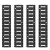 VEVOR E Track Tie Down Rail Kit, 2' Steel Rails, 4 Pack, Secure Cargo & Heavy Loads Up to 2000 lbs, Heavy Duty Etrack Rails with Screws for Garages, Vans, Trailers, Motorcycle Tie Downs, ATV Mountings