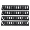 VEVOR E Track Tie Down Rail Kit, 2' Steel Rails, 4 Pack, Secure Cargo & Heavy Loads Up to 2000 lbs, Heavy Duty Etrack Rails with Screws for Garages, Vans, Trailers, Motorcycle Tie Downs, ATV Mountings