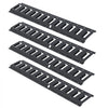 VEVOR E Track Tie Down Rail Kit, 2' Steel Rails, 4 Pack, Secure Cargo & Heavy Loads Up to 2000 lbs, Heavy Duty Etrack Rails with Screws for Garages, Vans, Trailers, Motorcycle Tie Downs, ATV Mountings
