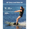 VEVOR 46" Water Skis, Kids Water Ski Trainers with X-7 Adjustable Bindings, Double-Handle Rope & Removable Stabilizing Bar, Training Waterskis Combo for Kids Youth Up to 300 lbs