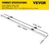 VEVOR Linear Rail HSR15-1500mm? 2pcs Linear Guideway Rail?4X Square Type Carriage Bearing Blocks?Linear Rail Support for 15mm Slotted Bearings