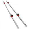 VEVOR Linear Rail HSR15-1500mm? 2pcs Linear Guideway Rail?4X Square Type Carriage Bearing Blocks?Linear Rail Support for 15mm Slotted Bearings