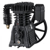 VEVOR Air Compressor Pump Head, 5HP 12.4CFM, Twin-Cylinder Oil Lubricated Air Compressor Piston Pump Head, Single Stage Cast Iron Replacement Head with Max 145PSI Pressure for Woodworking Auto Repair