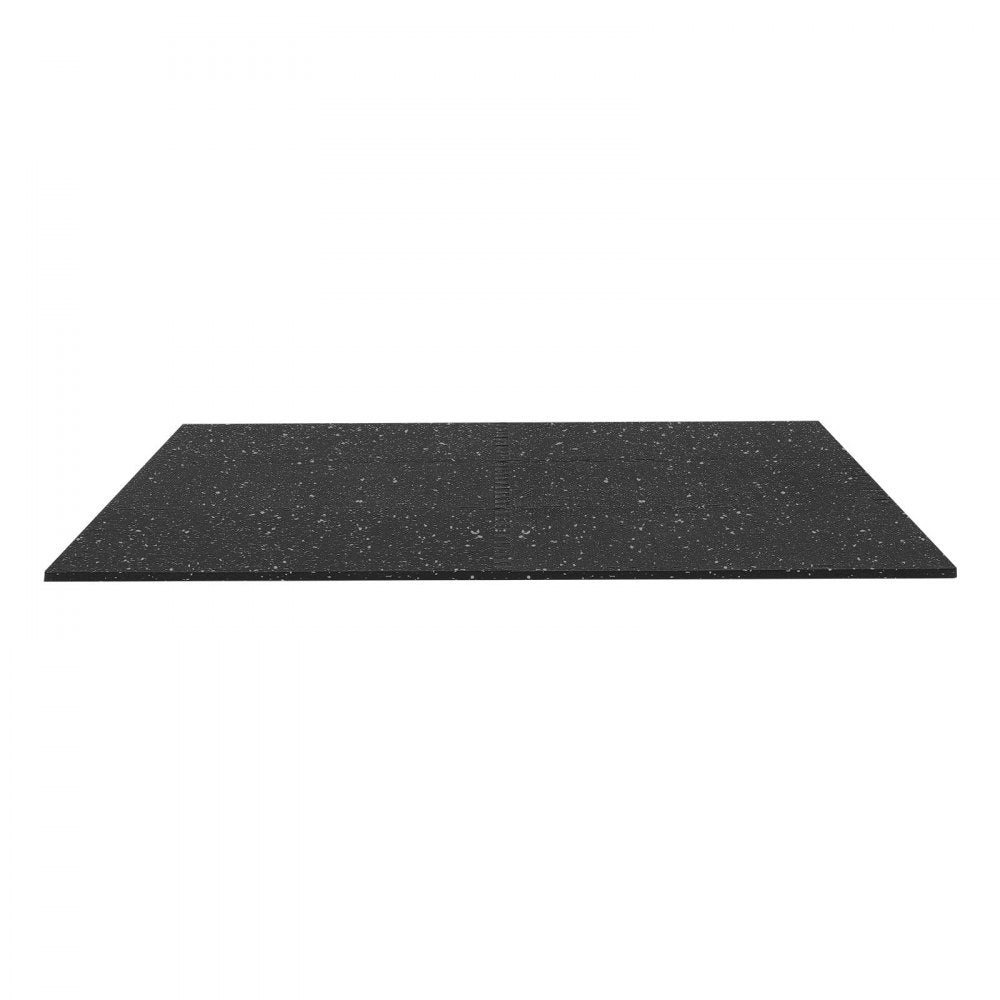 VEVOR Puzzle Exercise Mat, 6 PCS Fitness Equipment Mats, 24 x 24 x 0.56 in, High-Density EVA Foam Mats Set, Interlocking Rubber Soft Tiles, Protective Floor Padding with Gray Dots for Home Gym Office