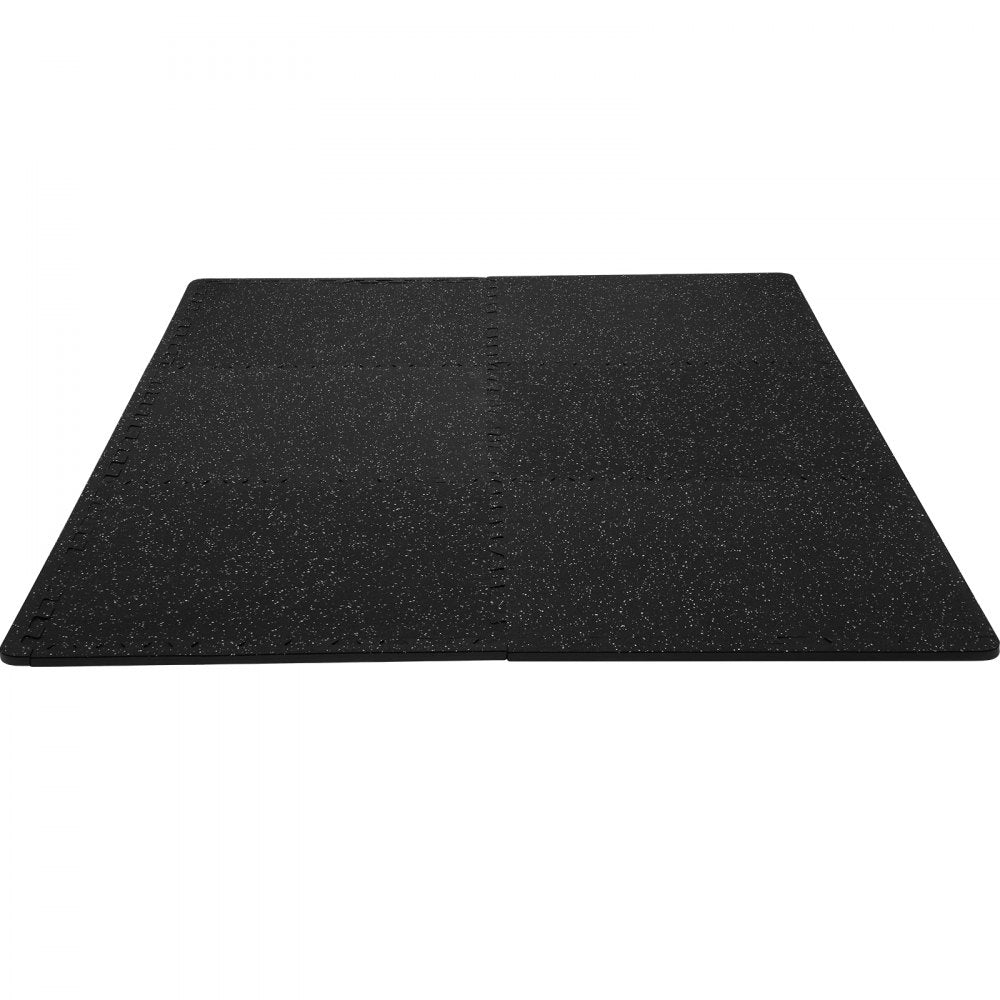 VEVOR EVA Interlocking Foam Floor Mats, 0.56 in Thickened 6 Pcs Puzzle Rubber Tiles, 24 x 24 in Exercise Floor Mat for Workout & Fitness, Heavy Duty Flooring Mats for Home, Gym, Office-24 Sq Ft