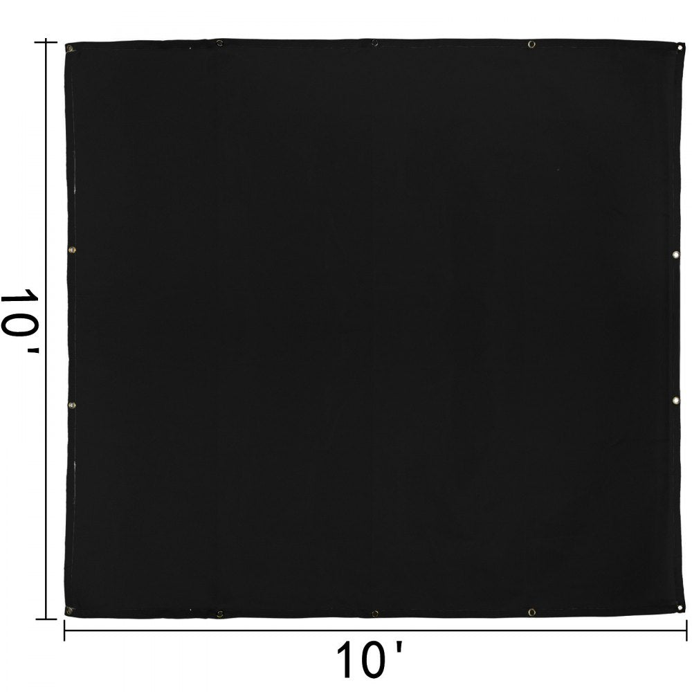 VEVOR Welding Blanket, 10 x 10 Foot Fiberglass Blanket, Up To 550 °C Heat-Resistant Fire Retardant Blanket with Premium Brass Grommets