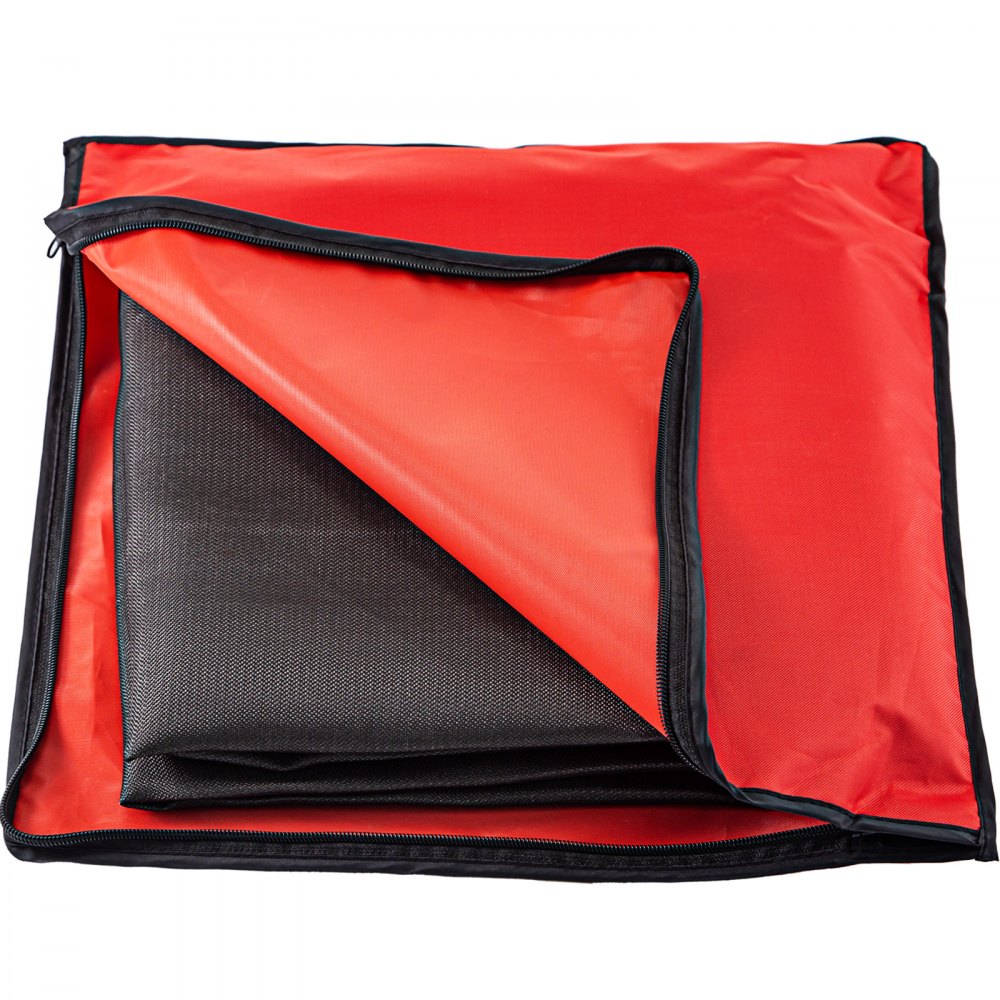 VEVOR Welding Blanket, 10 x 10 Foot Fiberglass Blanket, Up To 550 °C Heat-Resistant Fire Retardant Blanket with Premium Brass Grommets