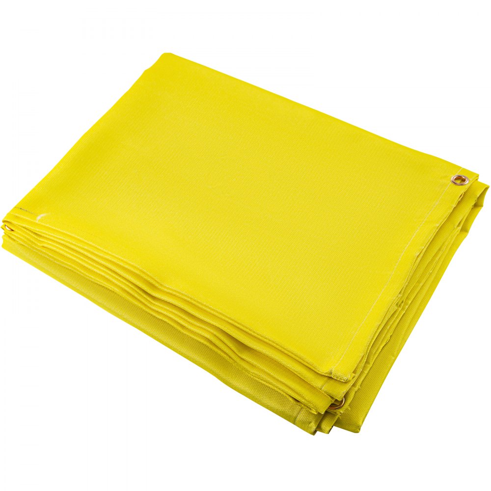 VEVOR 8 x 10 Ft Welding Blanket Gold Fiberglass Blanket Portable Fiberglass Fire Retardant Blanket Welding Mat Welding Fireproof Thermal Resistant Insulation With Carry Bag