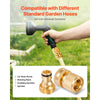 VEVOR Garden Hose Quick Connect, 3/4 inch Male & Female, 200 PSI Heavy Duty Solid Brass Quick Connector, 2 Sets Garden Hose Fitting, No Leak Water Hoses Connectors with Gaskets
