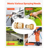 VEVOR Garden Hose Quick Connect, 3/4 inch Male & Female, 200 PSI Heavy Duty Solid Brass Quick Connector, 2 Sets Garden Hose Fitting, No Leak Water Hoses Connectors with Gaskets