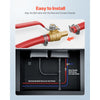 VEVOR PEX Ball Valve, 10 Pieces, 1/2 in PEX Brass Ball Valve, PEX Full Port Brass Ball Valves, Quarter Turn Hot (Red) Cold (Blue) PEX Full Port Ball Valve, for Kitchen, Hydronic Heating, Bathroom