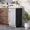 VEVOR Outdoor Beverage Refrigerator, 15 Inch Undercounter Drink Fridge, 304 Stainless Steel Door, 3.0 Cu. Ft, Hold 94 Cans, Powerful Cooling System, Built-in / Freestand Cooler, Home Bar & Patio