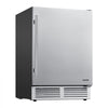 VEVOR Outdoor Beverage Refrigerator, 24 Inch Undercounter Drink Fridge, 304 Stainless Steel Door, 5.0 Cu. Ft, Hold 180 Cans, Powerful Cooling System, Built-in / Freestand Cooler, Home Bar & Patio