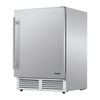 VEVOR Outdoor Beverage Refrigerator, 24 Inch Undercounter Drink Fridge, 304 Stainless Steel Body, 5.0 Cu. Ft, Hold 180 Cans, Powerful Cooling System, Built-in / Freestand Cooler, Home Bar & Patio