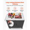 VEVOR Outdoor Grill Cart with Storage Cabinet, 40 Inch Grill Table, Waterproof Kitchen Island with Stainless Steel Top, Spice Rack, and Wheels, Movable Food Prep Station for Patio Bar Backyard BBQ