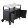 VEVOR Outdoor Grill Cart with Storage Cabinet, 36.4 Inch Grill Table, Waterproof Kitchen Island with Stainless Steel Top, Shelf, and Wheels, Movable Food Prep Station for Patio Bar Backyard BBQ