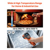 VEVOR Infrared Thermometer, -22℉ to 2192℉ Dual-Mode IR Thermometer Gun with K-Type Thermocouple, Dual Laser Heat Temperature Gun Non-Contact for Cooking/Griddle/Engine/Industrial Use (Not for Human)
