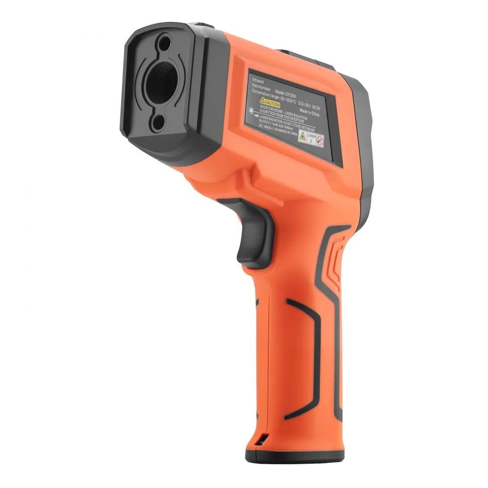VEVOR Infrared Thermometer, -22℉ to 2192℉ Dual-Mode IR Thermometer Gun with K-Type Thermocouple, Dual Laser Heat Temperature Gun Non-Contact for Cooking/Griddle/Engine/Industrial Use (Not for Human)