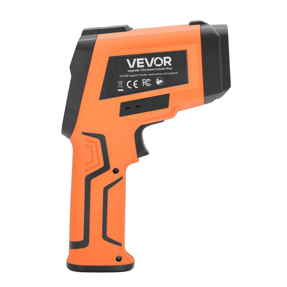 VEVOR Infrared Thermometer, -22℉ to 2912℉ Dual-Mode IR Thermometer Gun with K-Type Thermocouple, Dual Laser Heat Temperature Gun Non-Contact for Metal Smelting/Engine/Industry/Cooking (Not for Human)