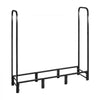 VEVOR Firewood Rack with Waterproof Cover, 4 ft Outdoor Firewood Holder, 1/4 Cord Storage Metal Log Holder, 400lb Max Weight Capacity, Top Covered, Powder-Coated Wood Storage Rack for Fireplace Deck