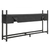 VEVOR Firewood Rack with Waterproof Cover 8ft 1/2 Cord Outdoor Wood Storage, for Fireplace Patio Deck, 2400 lbs Load Capacity Heavy Duty Fire Log Holder Stacker Stand, Metal Wood Pile Organizer, Black