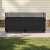 VEVOR Firewood Rack with Waterproof Cover, 8 ft Outdoor Firewood Holder, 1/2 Cord Storage Metal Log Holder, 660lb Max Weight Capacity, Top Covered, Powder-Coated Wood Storage Rack for Fireplace Deck
