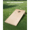 VEVOR Cornhole Set, 4x2 ft Corn Hole Game Boards, Solid Wood Portable Toss Board, Indoor and Outdoor Cornhole Play for Adults, Toss Game Include Carrying Case, for Yard, Backyard, Beach, Camping
